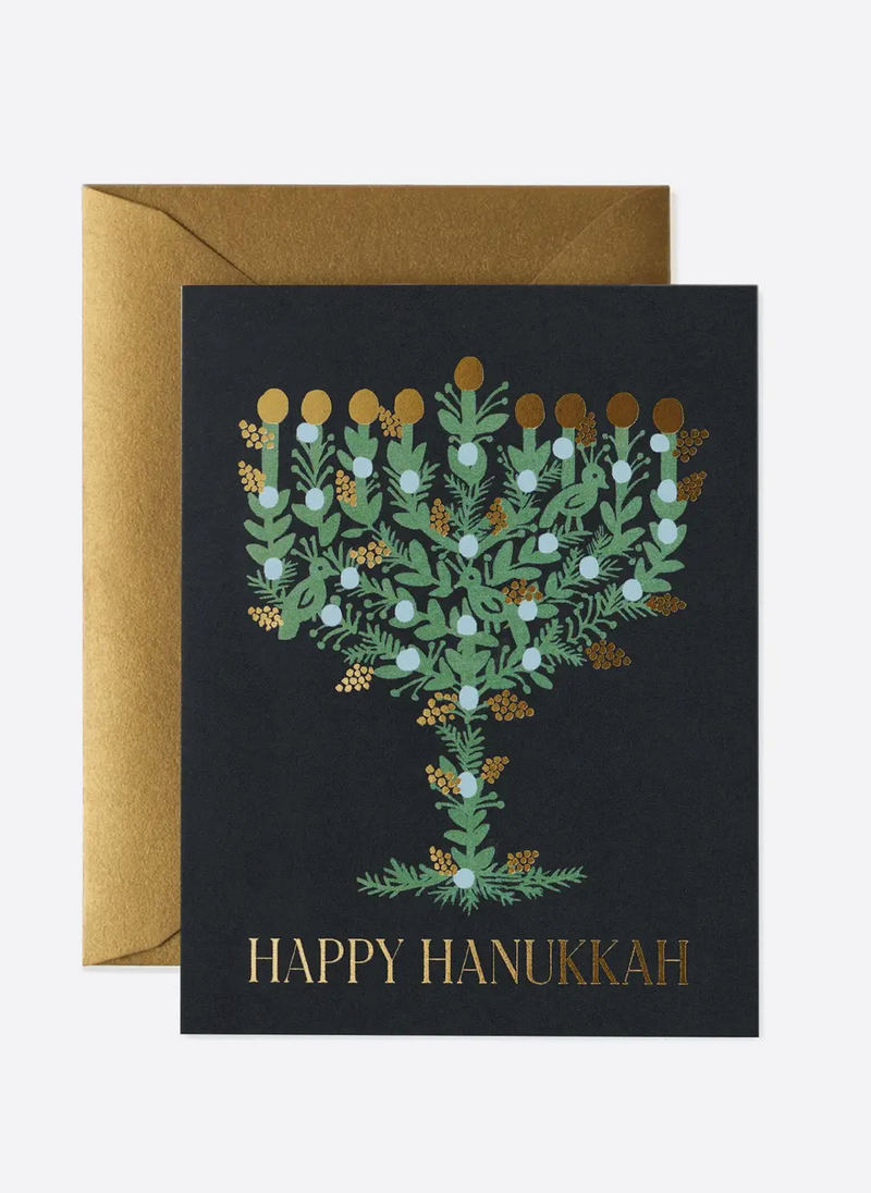 Laurel Menorah Card