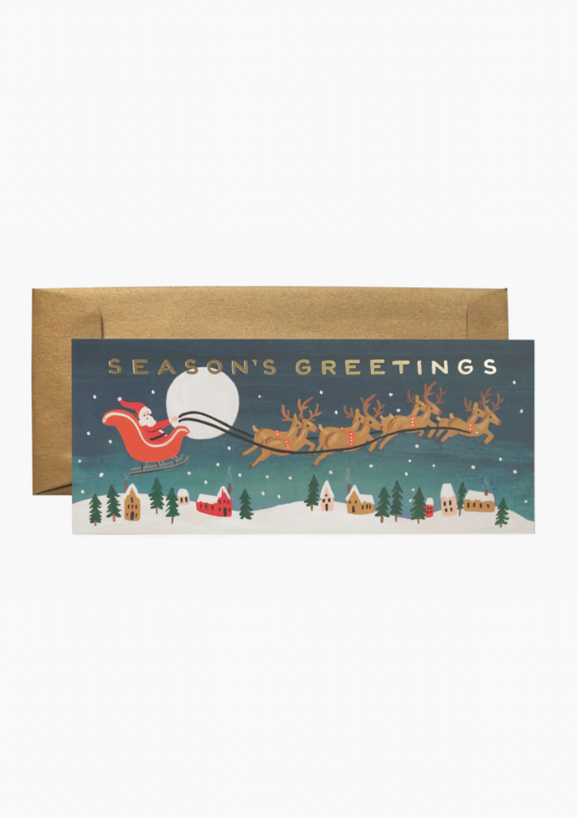 Santa's Sleigh No. 10 Card