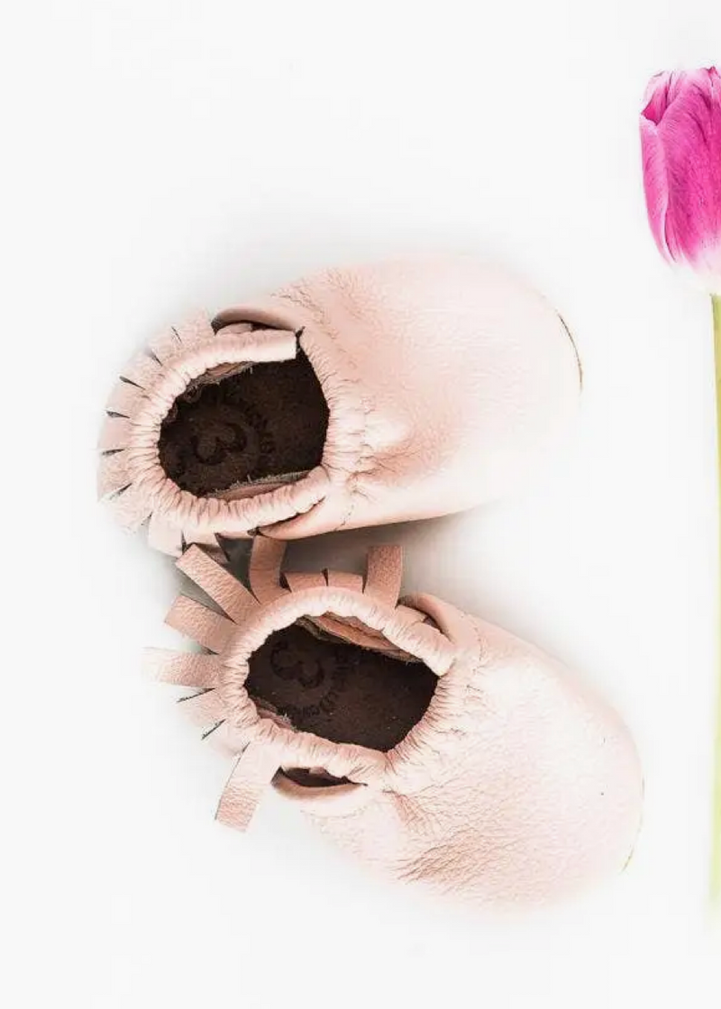 Rose Blush Baby Moccs