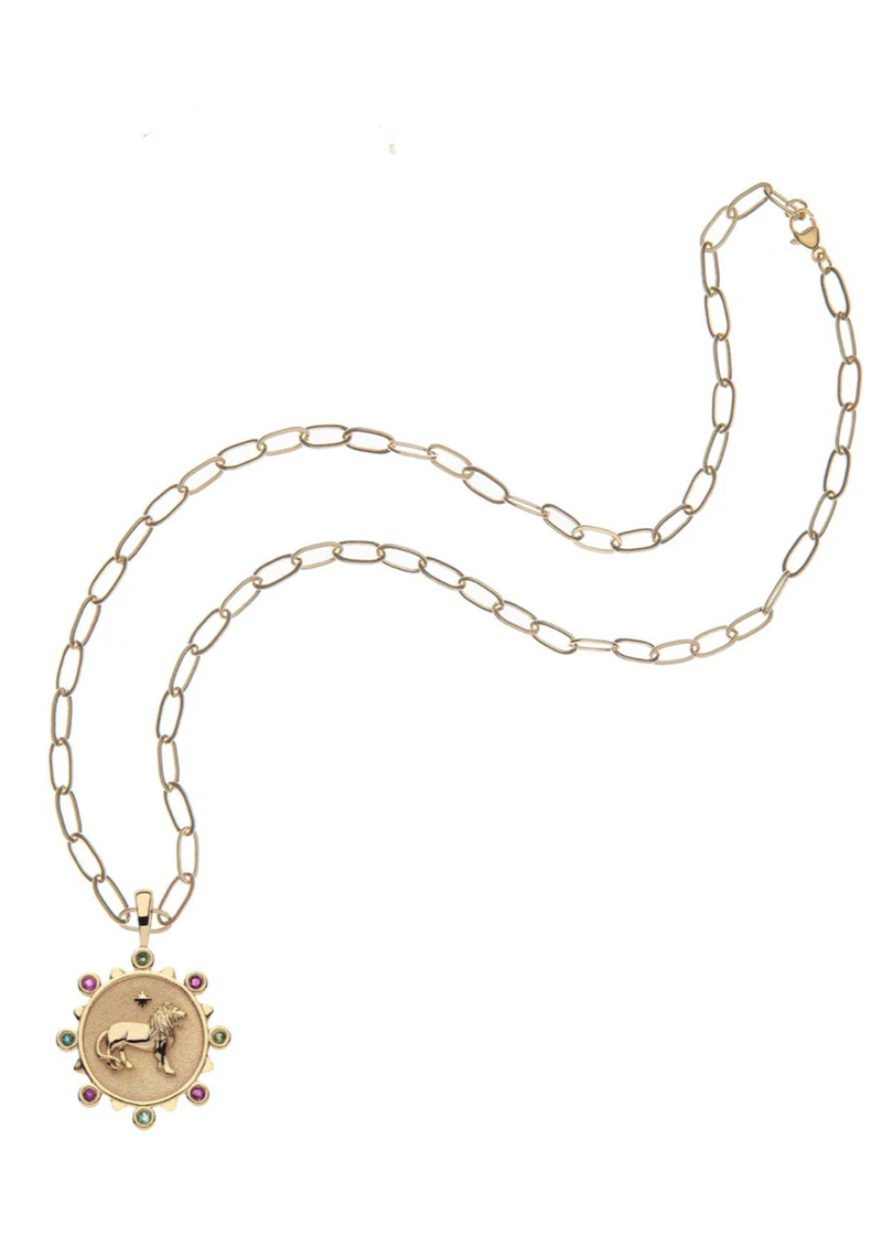 Jane Win Petite Embellished Coin Pendant