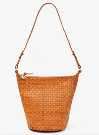 Clare V Petite Jeanne Woven Checker Natural