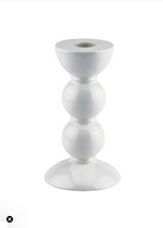 White Bobbin Candle Stick Medium