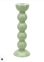 Sage Bobbin Candle Stick Tall