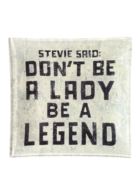 Square Decoupage Plate Stevie Said