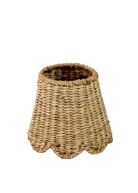 Scalloped Seagrass Lampshade Natural