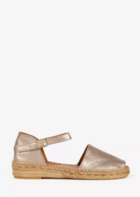 Penelope Chilvers Montserrat Metallic Leather Espadrille