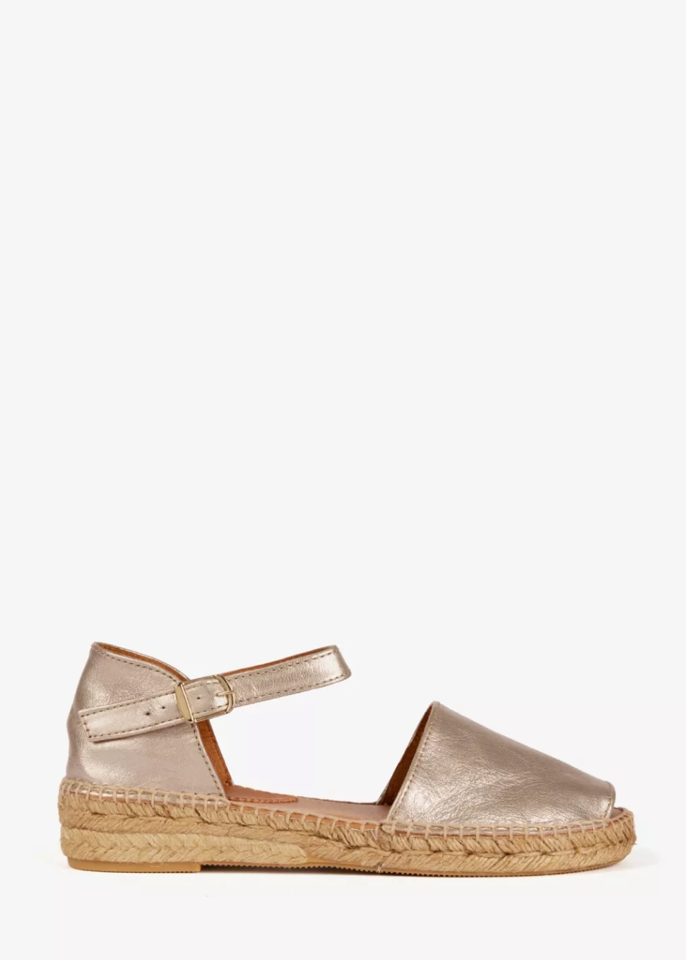 Penelope Chilvers Montserrat Metallic Leather Espadrille