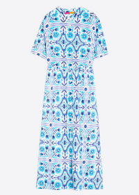 Vilagallo Aroa Dress Azul Print