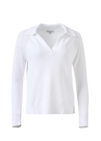 Kinross Splitneck Polo White