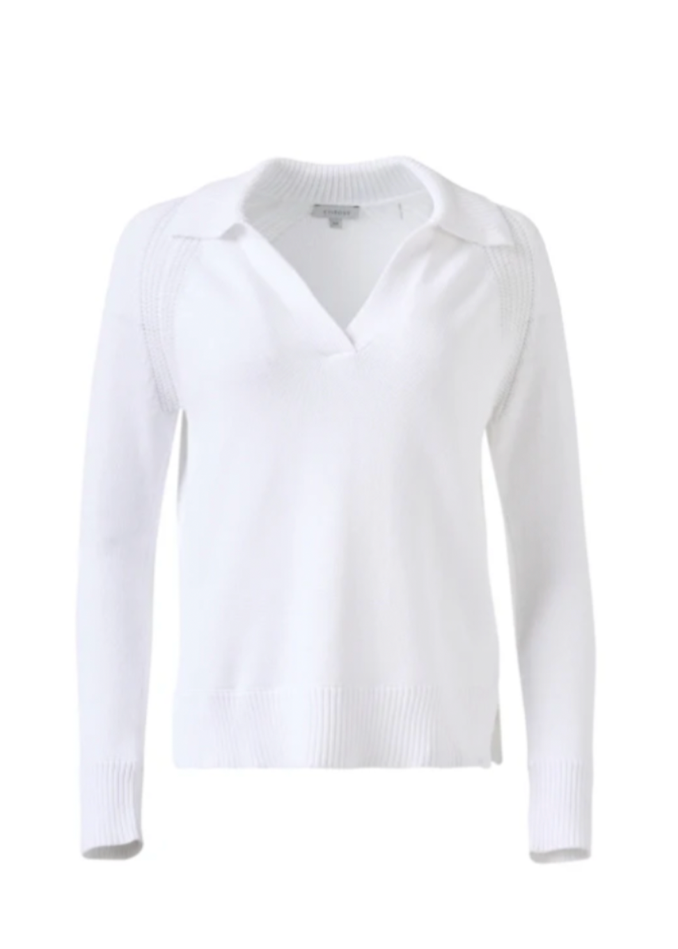 Kinross Splitneck Polo White