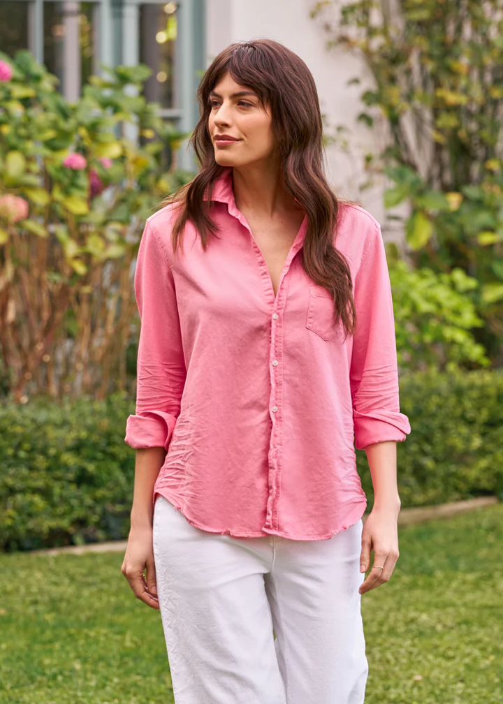 F&E Eileen Relaxed Denim Button-Up Sunset