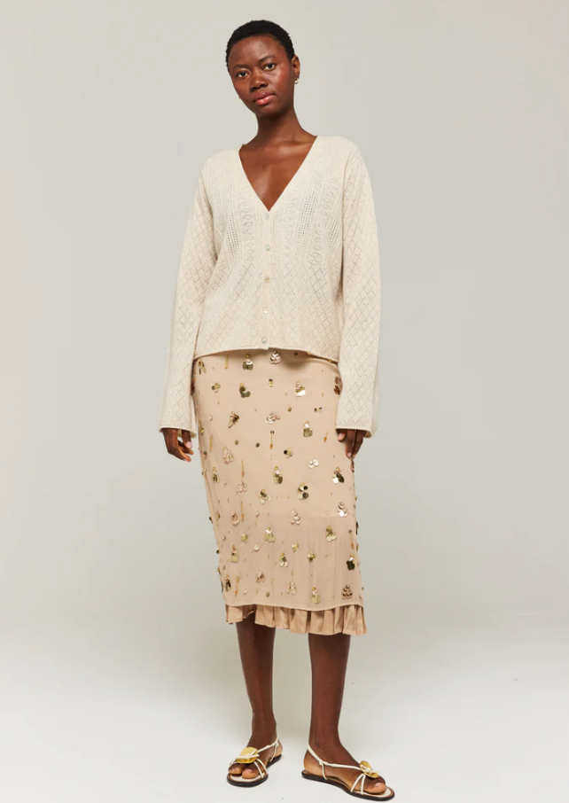 Brodie Summer Stitch Cashmere Cardigan