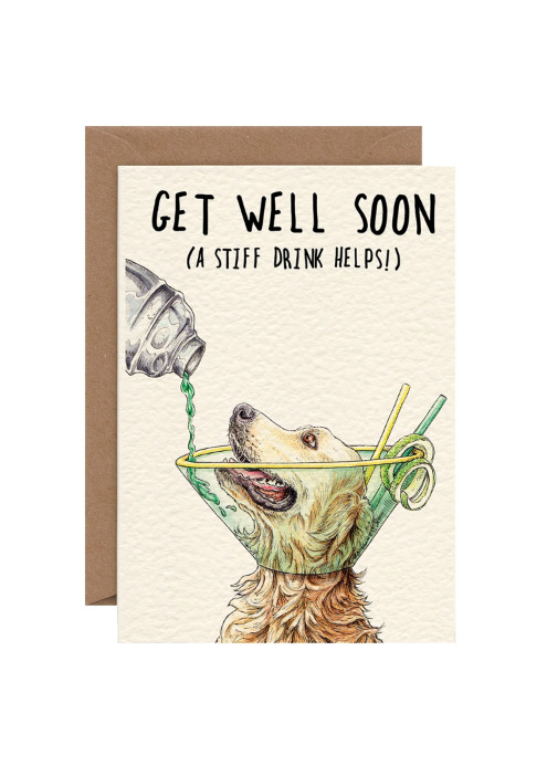 Get Well Soon Dog Card