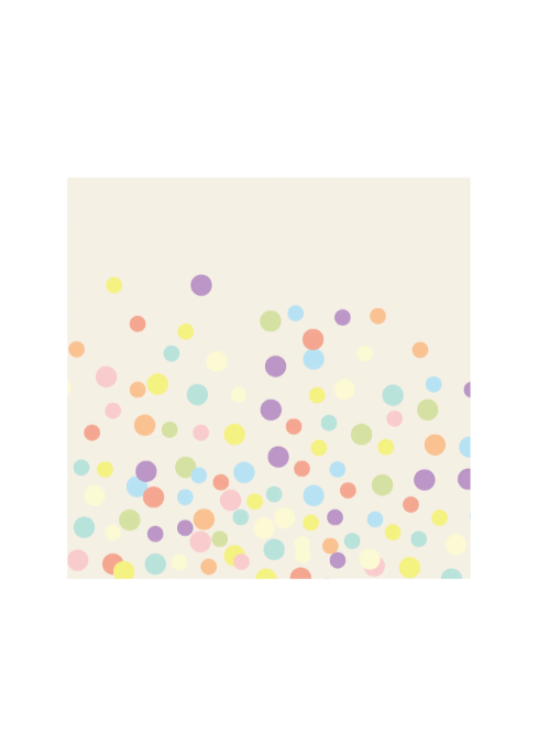 Confetti Sprinkles Cocktail Napkins