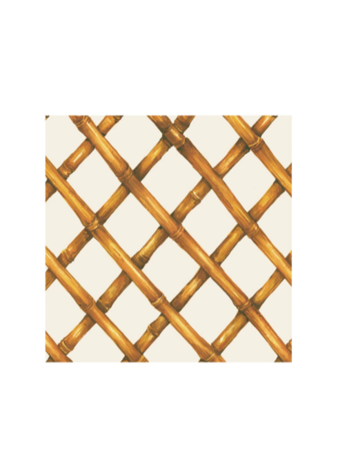 Bamboo Lattice Cocktail Napkins