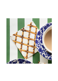 Bamboo Lattice Cocktail Napkins