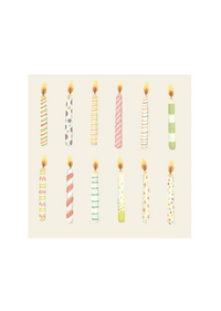 Birthday Candle Cocktail Napkins