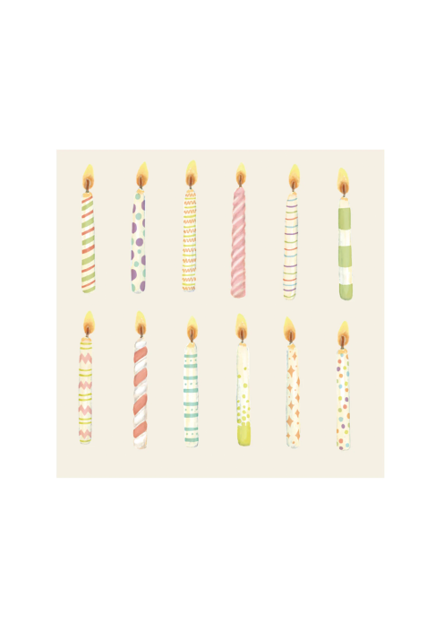 Birthday Candle Cocktail Napkins