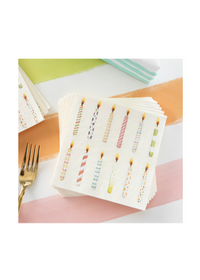 Birthday Candle Cocktail Napkins