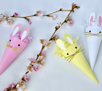 Mini 4" Surprise Cone - Easter Bunny - Ast.