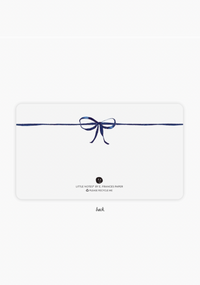 Navy Bows Little Notes