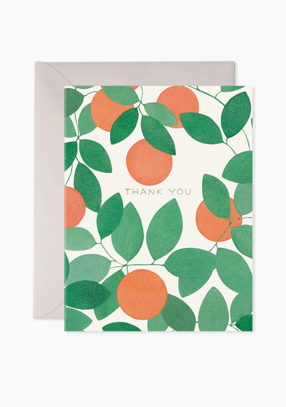 Orange Grove Thank You Greeting Card