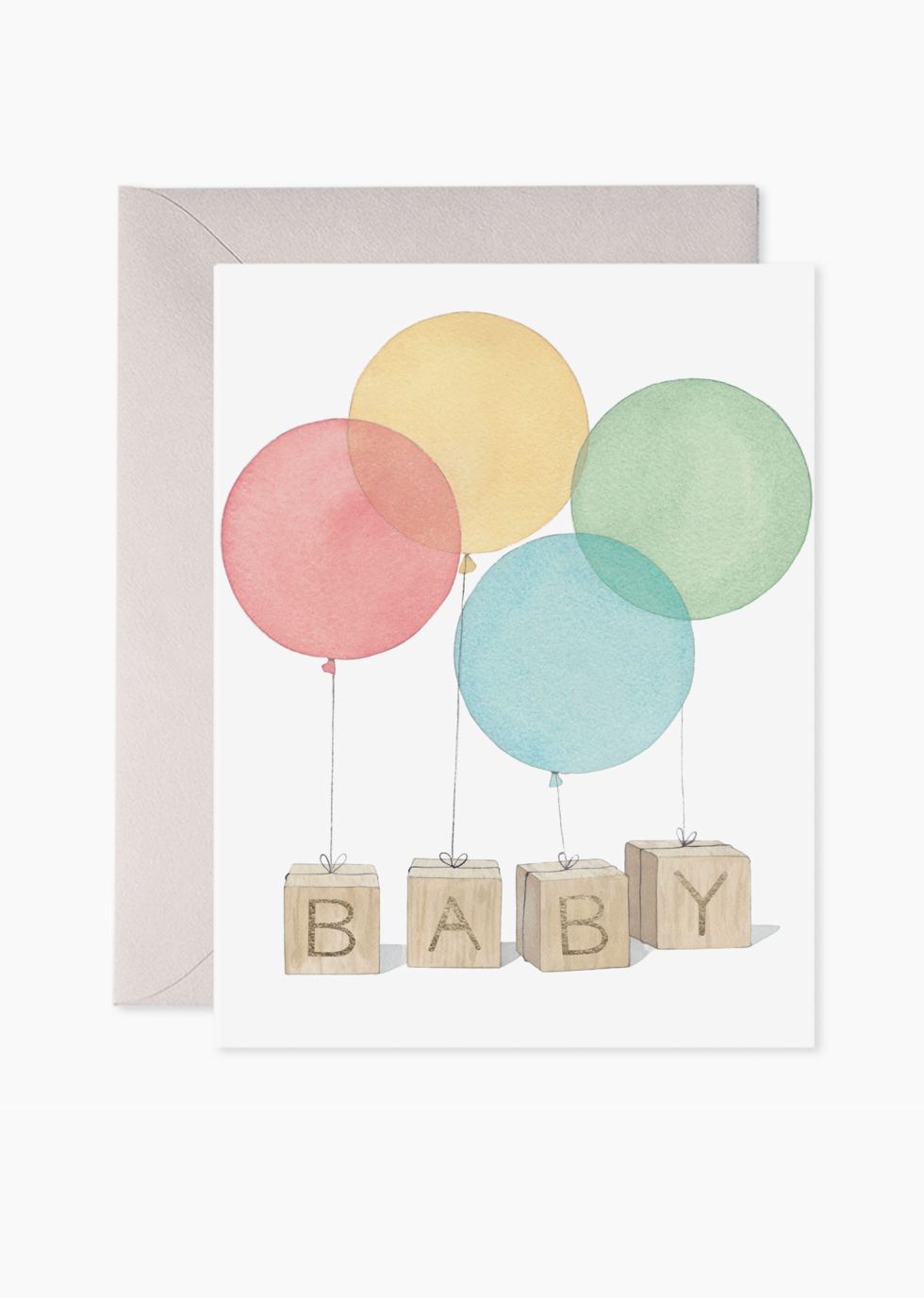 Baby Blocks Greeting Card