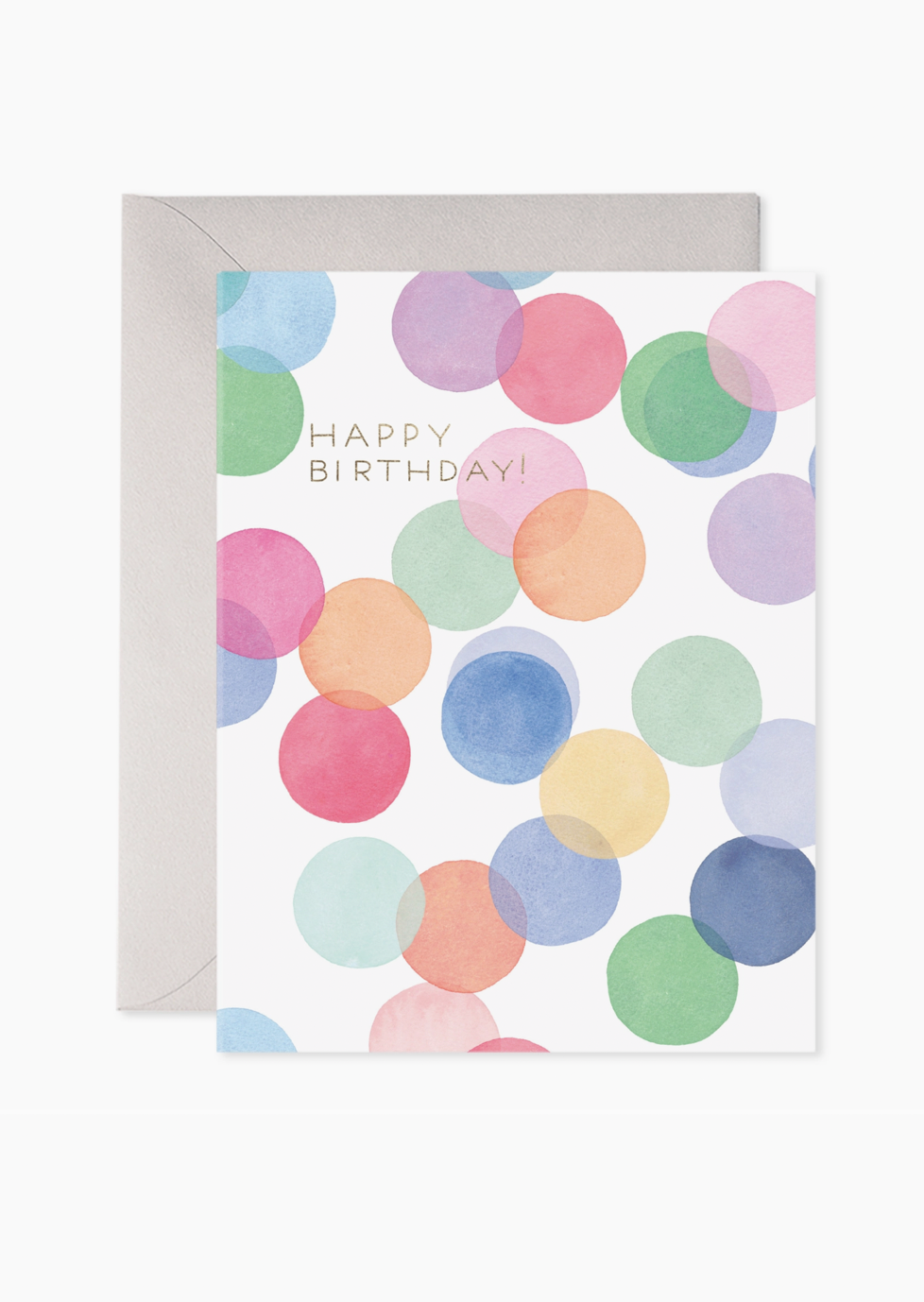 Falling Confetti Birthday Greeting Card