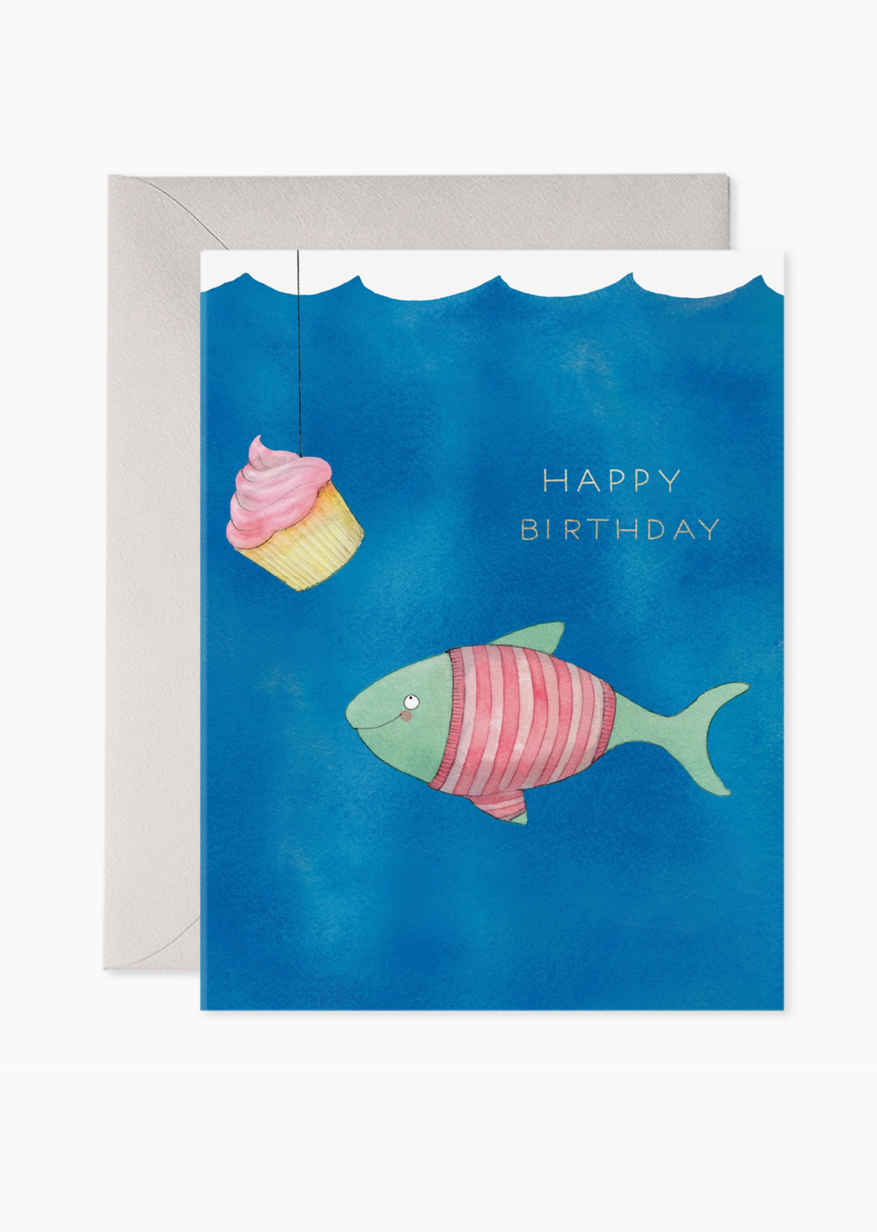 Cupcake Bait Birthday Greeting Card