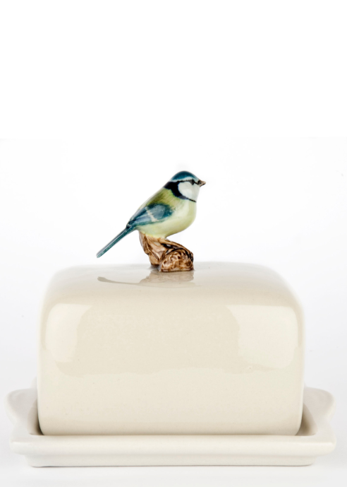 Blue Tit Butter Dish