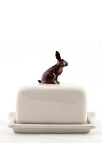 Hare Butter Dish