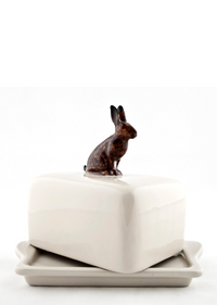 Hare Butter Dish