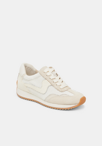 Dolce Vita White Woven Mesh Sneaker