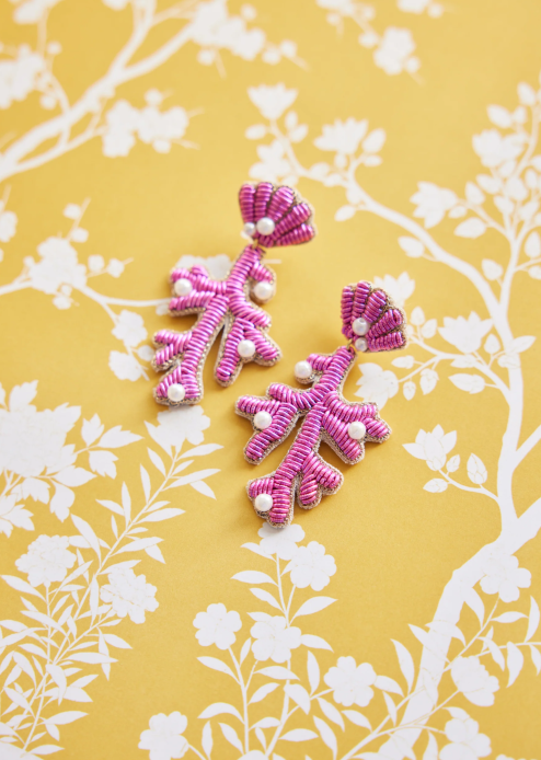 Capri Coral Earrings in Pink