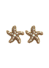 Golden Starfish Studs