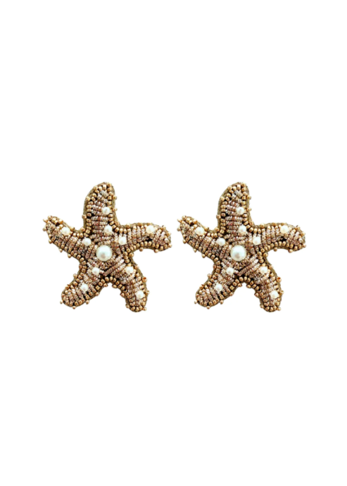 Golden Starfish Studs