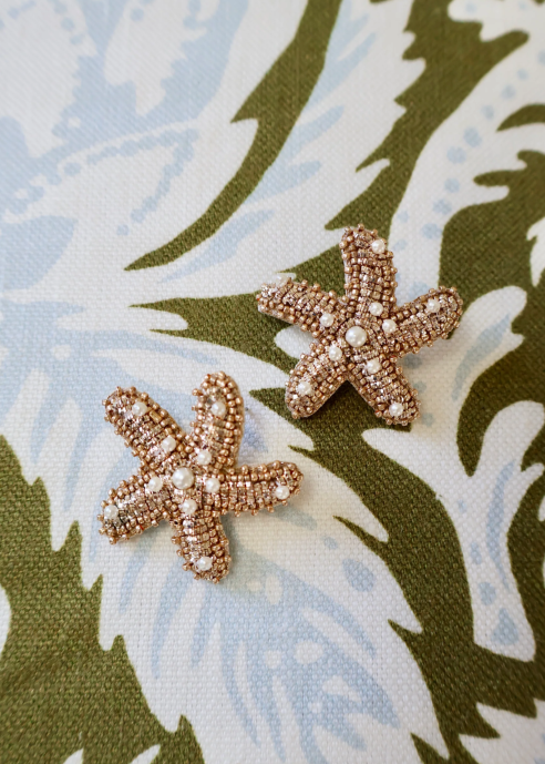 Golden Starfish Studs