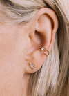 Zoe Chicco 14K Baguette Diamond Stacked Studs