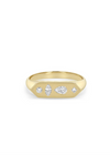 Zoe Chicco 14K Diamond Mosaic Signet Ring SZ 7