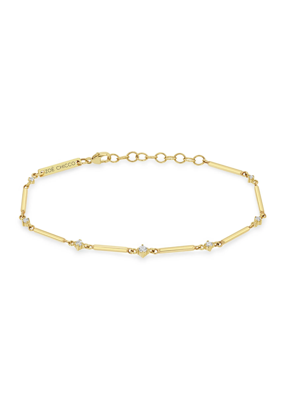 Zoe Chicco 14K Bar Diamond Bracelet