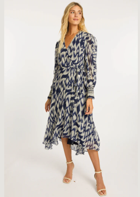Caballero Saison Dress Blue Katsuri
