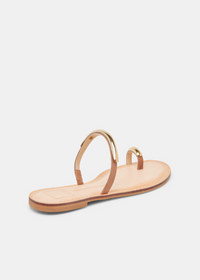 Wink Leather Sandal in Saddle