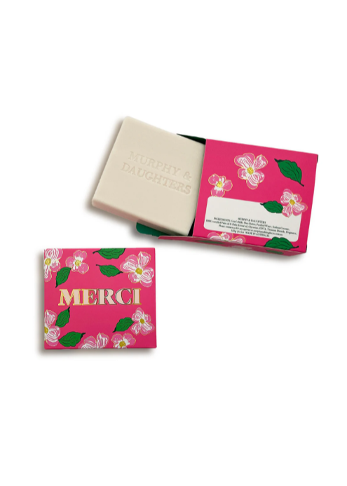 Murphy & Daughters Message Soap - MERCI (Rose)