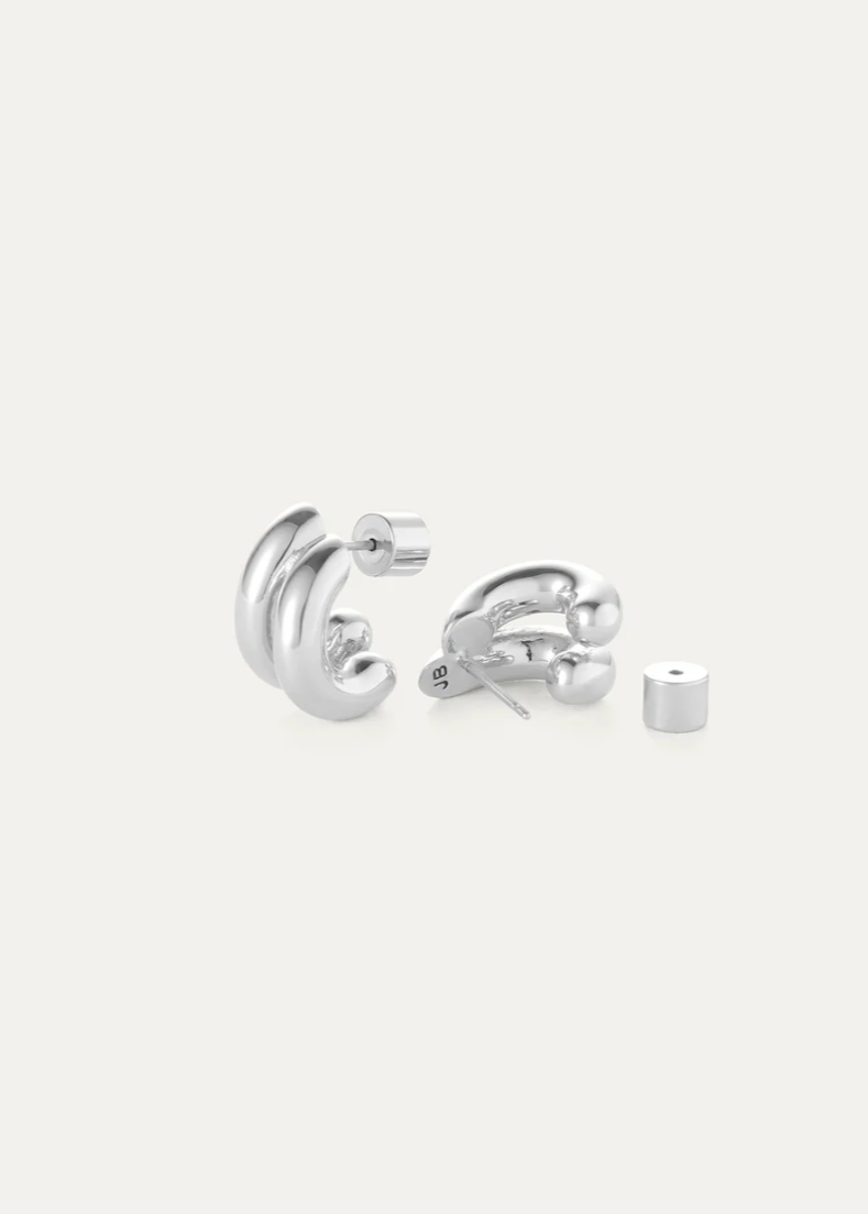 Jenny Bird Mini Florence Earrings Silver