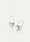 Jenny Bird Celeste Heart Earrings Silver