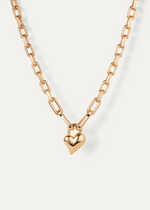Jenny Bird Padlock Heart Pendant Necklace