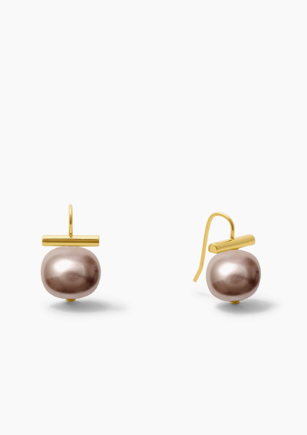Very Peri Medium Pebble Pearl Earrings