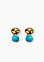 Baby Pebble Orb Earring Turquoise