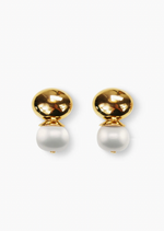 Pebble Orb Earring White Pearl