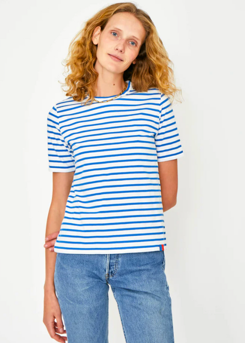 Kule The Modern S/S White/Royal Blue Tee